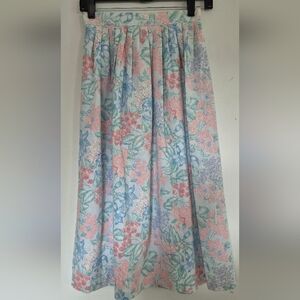 Chic Floral A-Line Skirt